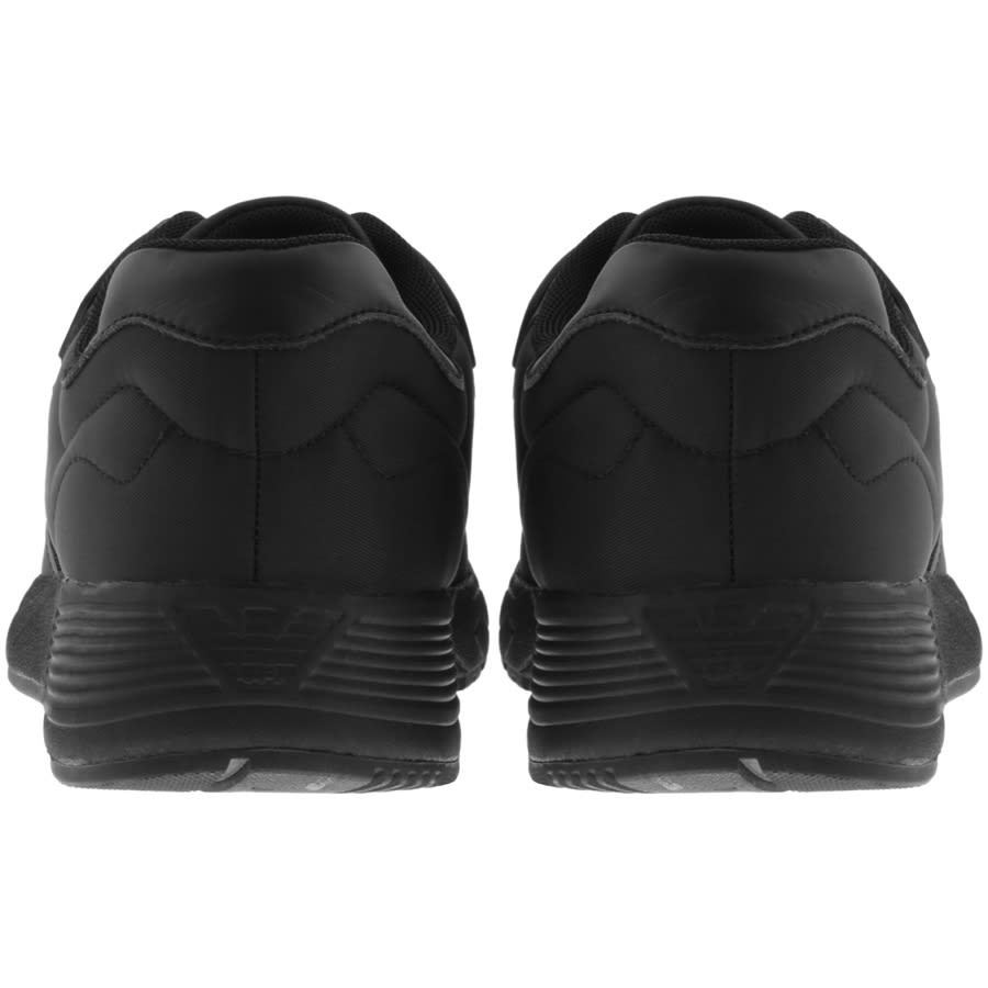Alternative Image for ProductEmporio Armani Logo Trainers Black2